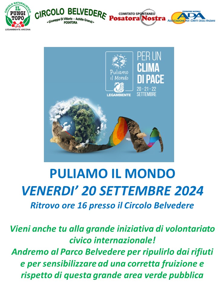 Puliamo il Mondo 20 settembre 2024