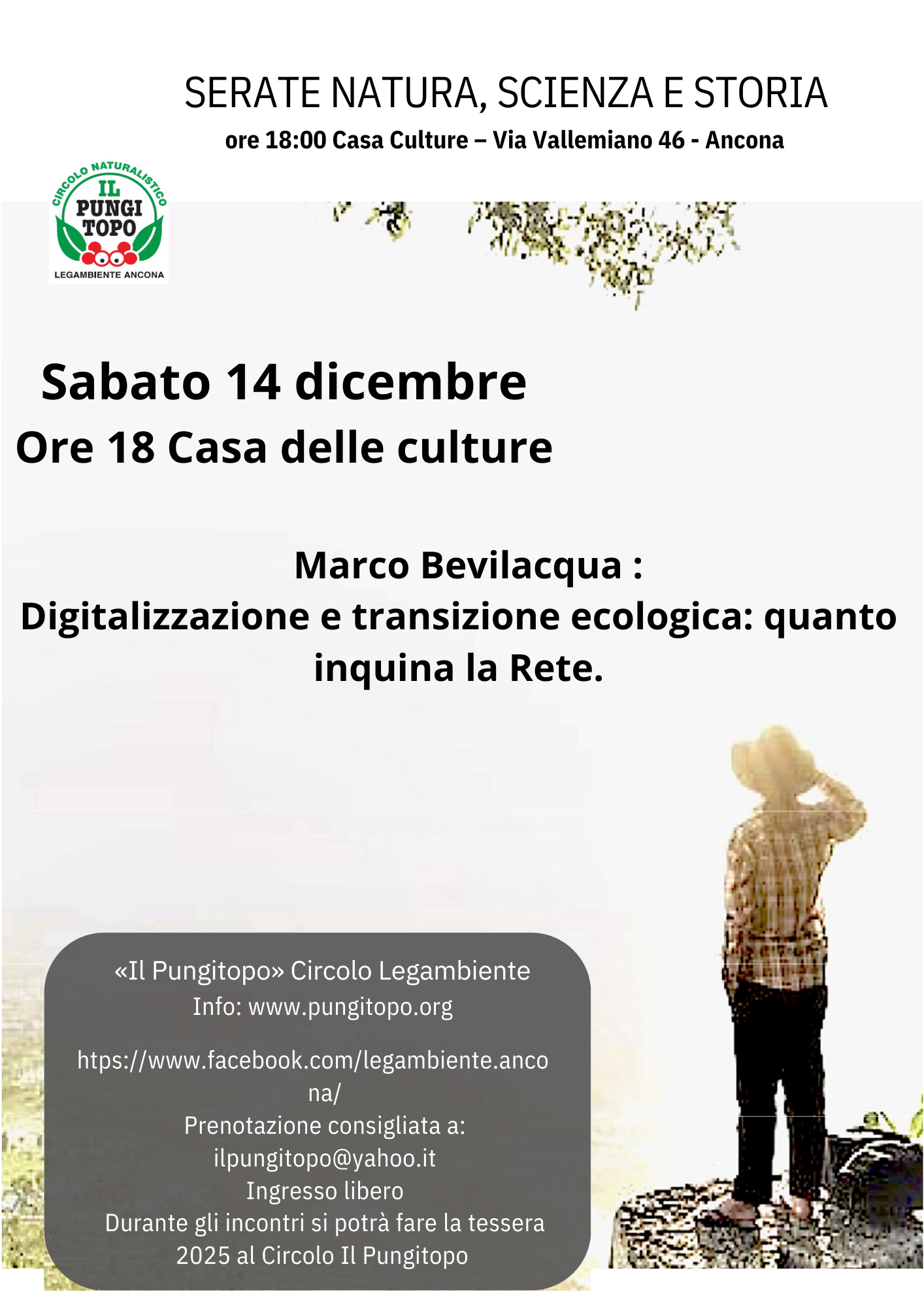 serate natura 14 dic 2024 Quanto inquina la Rete